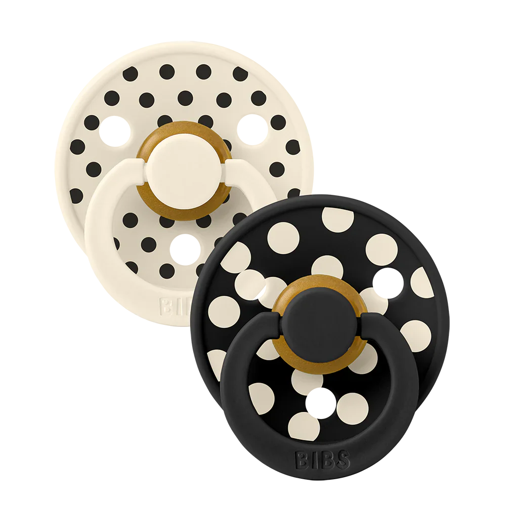 Bibs Set Pacifier | Polka Cosy & Black