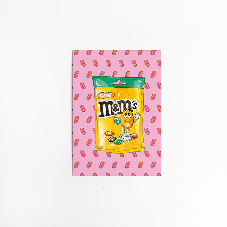 Kaart zakje M&M’s Kaart zakje M&M’s