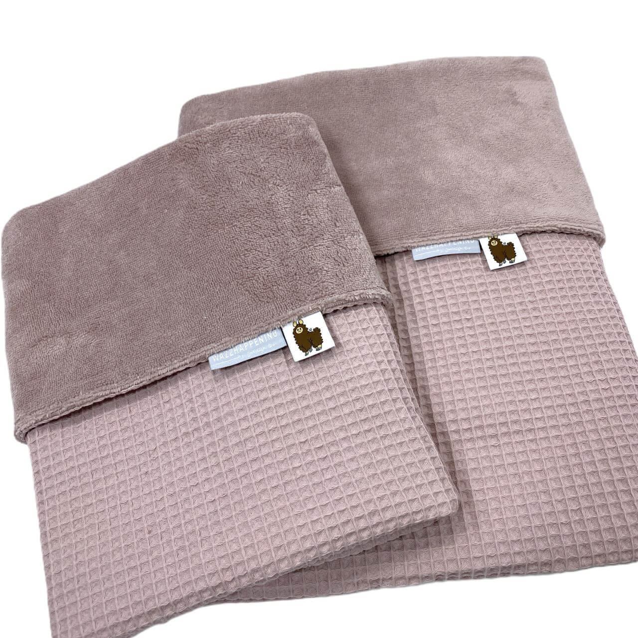 Babydekentje Bentley – oudroze – wafel – bamboe