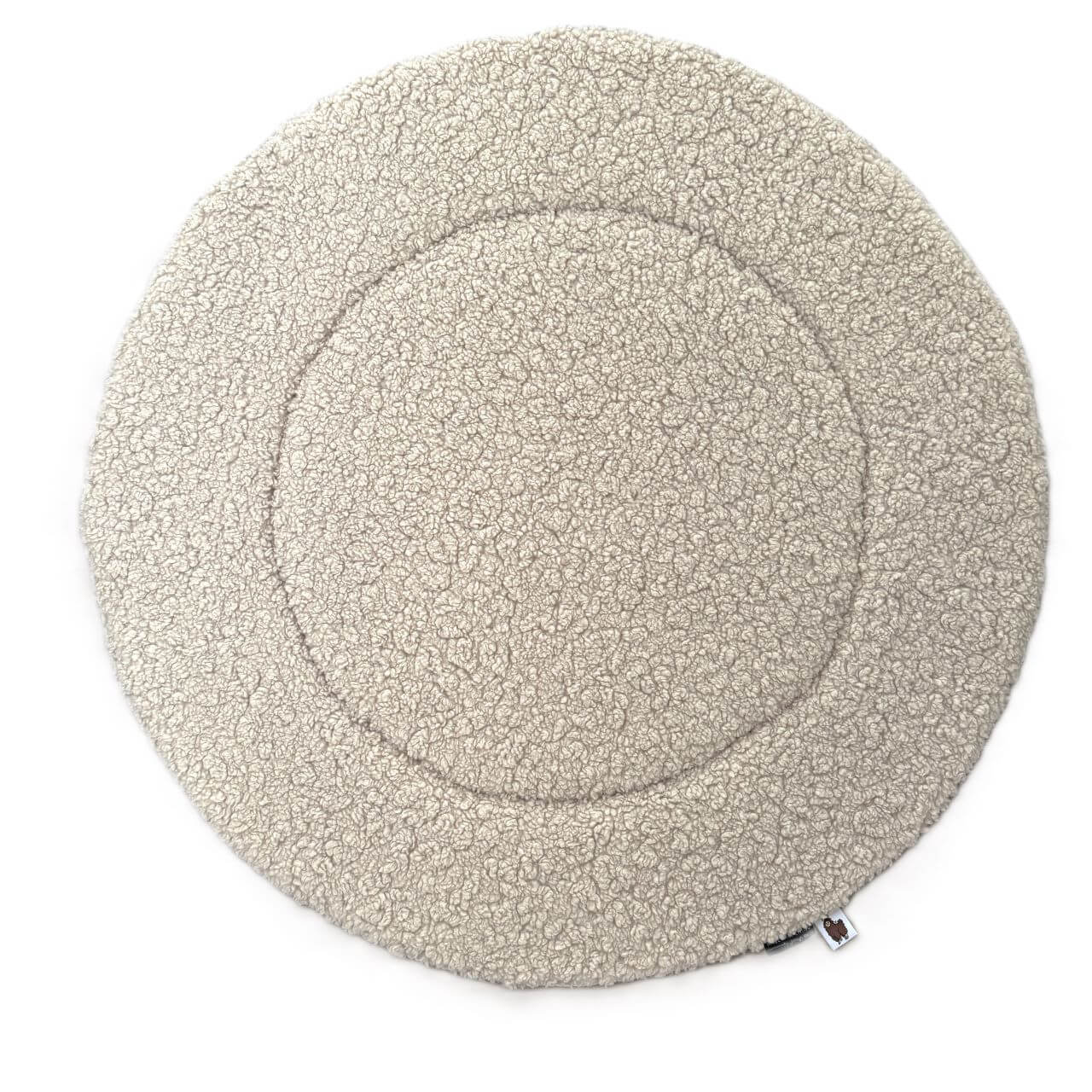 Boxkleed Teddy Boucle – beige – rond – rechthoek
