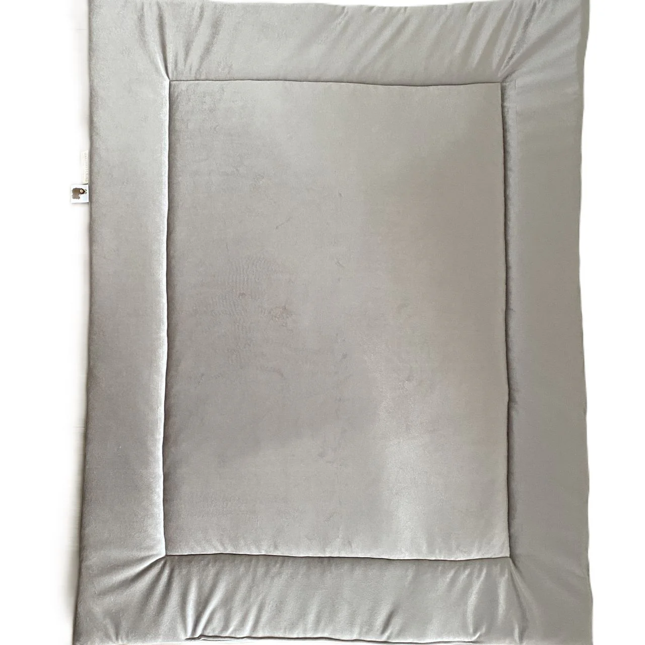 Boxkleed Luxury Velvet – lichtgrijs met vleugje zand – rechthoek Boxkleed Luxury Velvet – lichtgrijs met vleugje zand – rechthoek