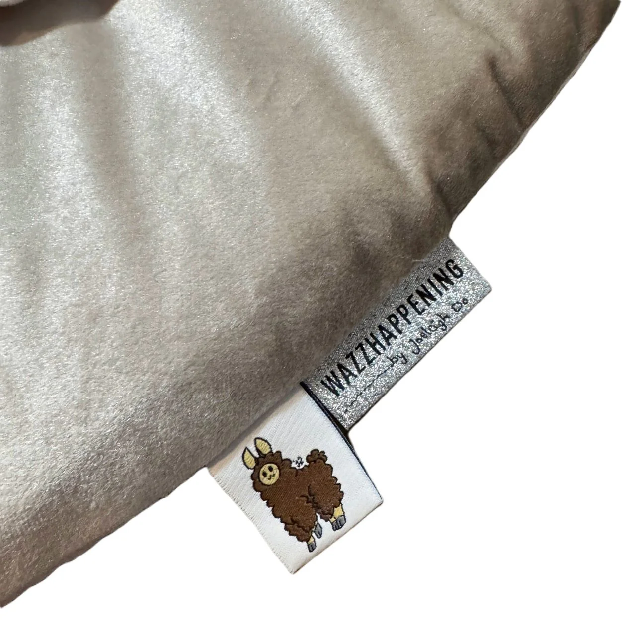 Boxkleed rond Velvet Ruffle in zand kleur - ruche - Luxury Velvet - Afbeelding 3
