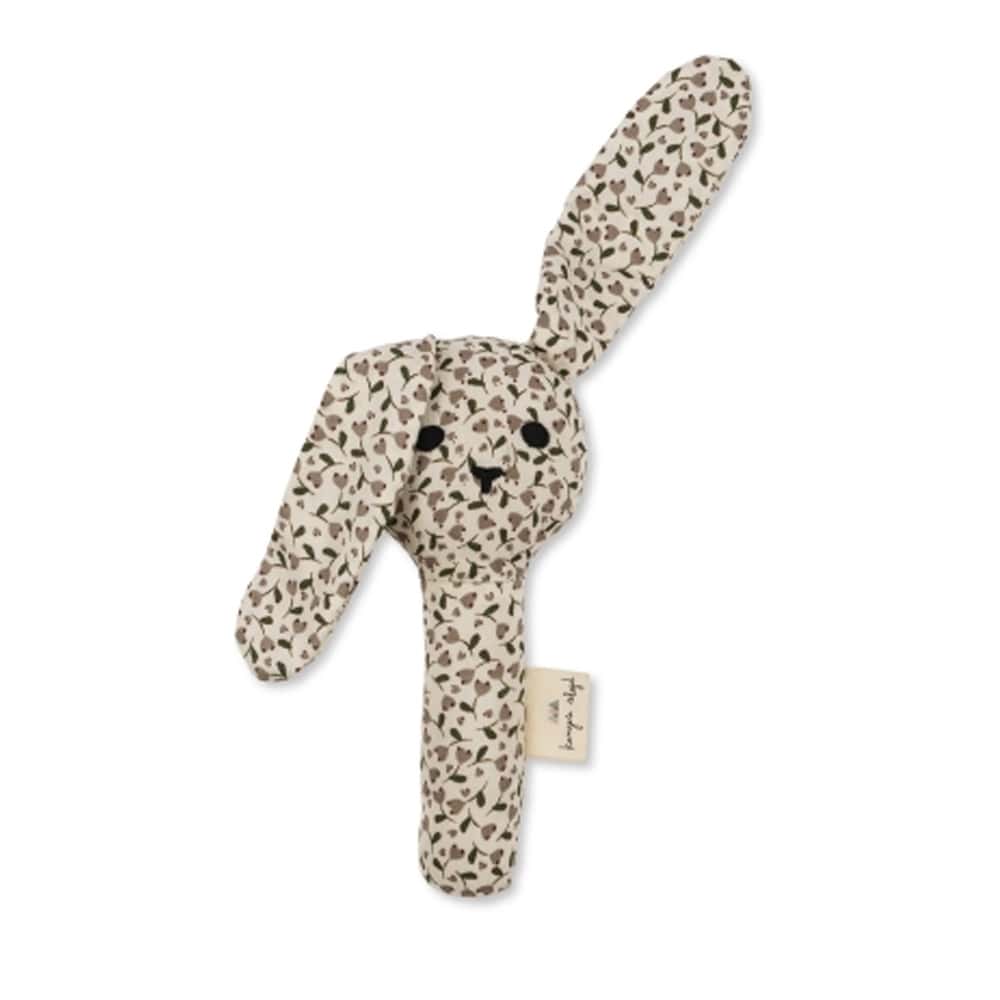 Konges Sløjd Bunny Hand Rattle – Milk Tank, Cherry & Lemon