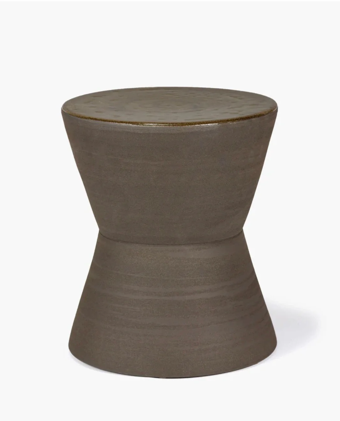 Bijzettafel bruin met groen