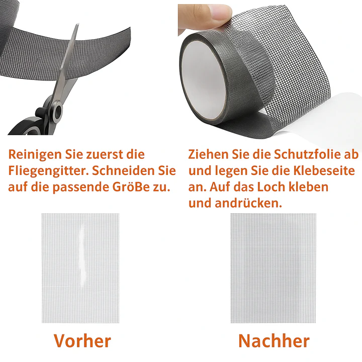 BugBlocker – Vliegenhorreparatiepatch voor ramen en deuren tegen vervelende insecten [50% Korting] - Afbeelding 3