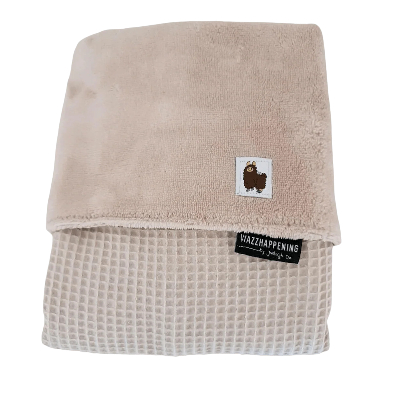 Babydekentje Harper - wafel - bamboe - beige - zand