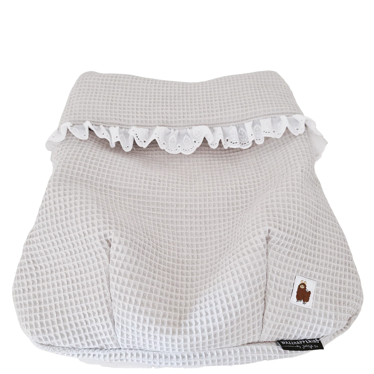 Dekje Naya - wafel - broderie - in 31 kleuren - Afbeelding 2
