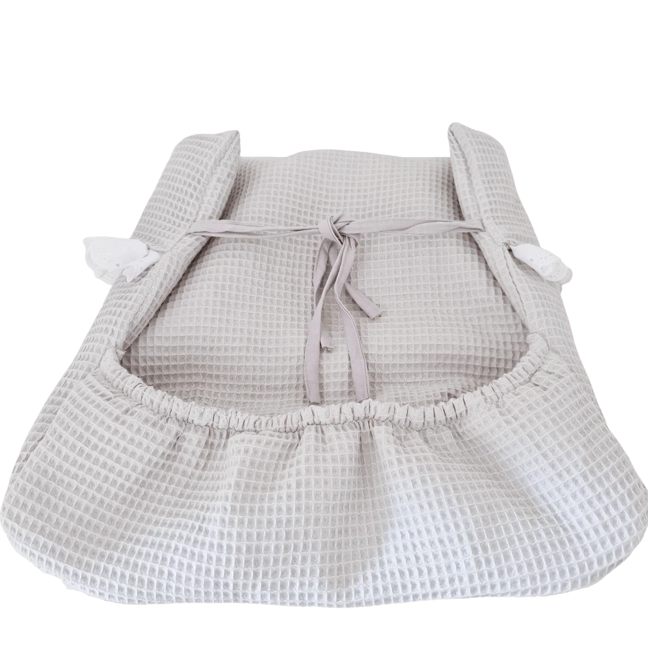 Dekje Naya - wafel - broderie - in 31 kleuren - Afbeelding 3