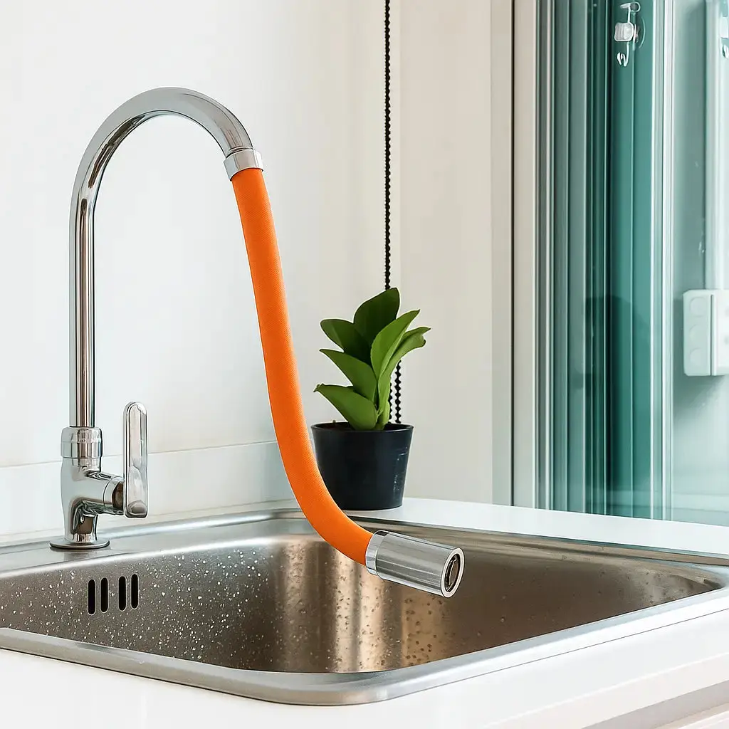 FlexTube™ – Schoon spoelen zonder hinderlijke spetshoeken [50% Korting]
