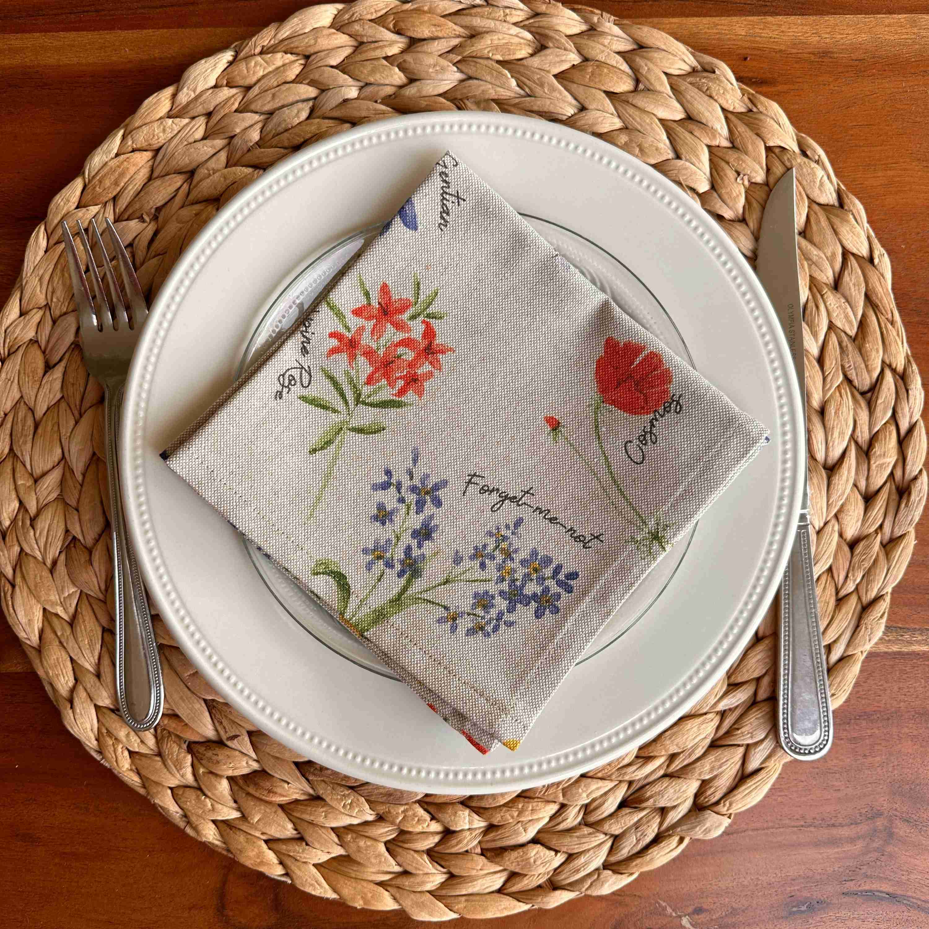 SERVETTEN ALPEN WEIDE BLOEMEN SERVETTEN ALPEN WEIDE BLOEMEN