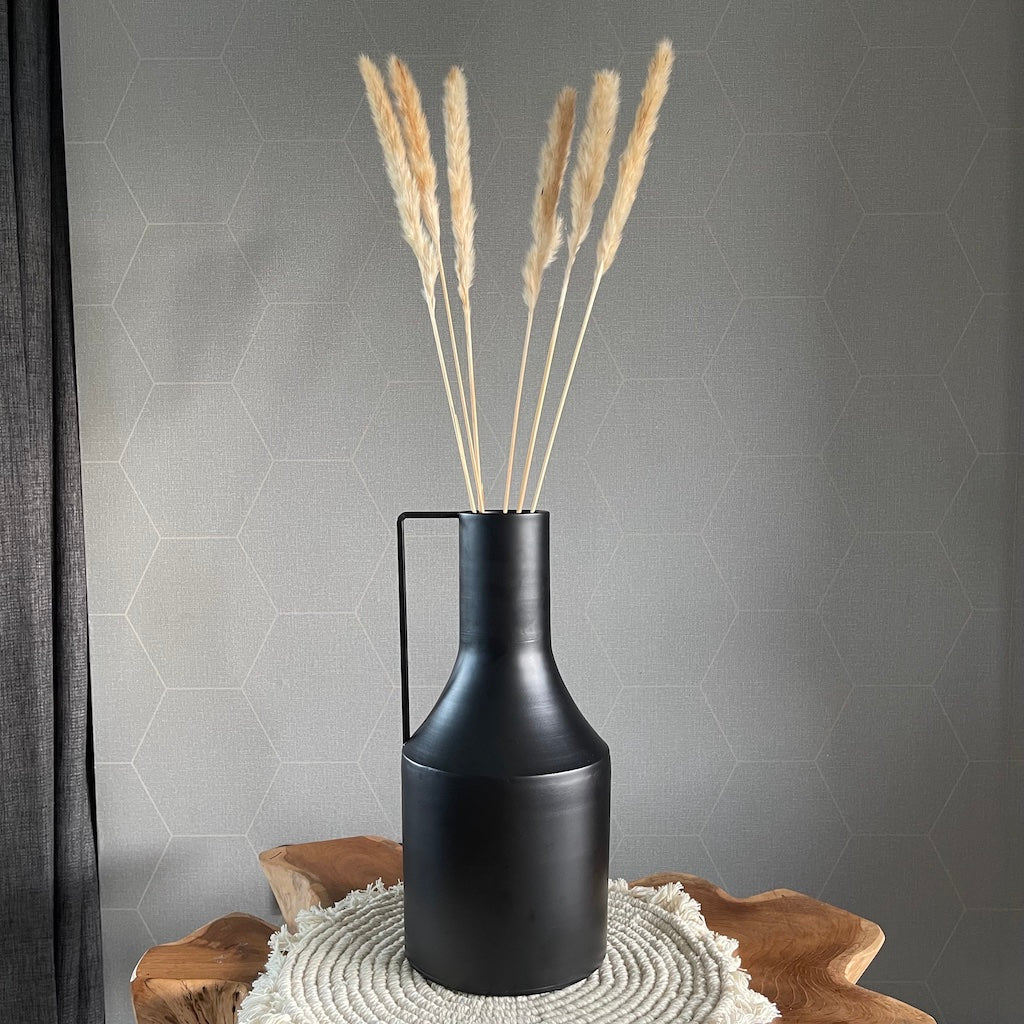 Gedroogde bloemen – pampas kattenstaartjes – creme 6 stuks – 65 tot 75 cm