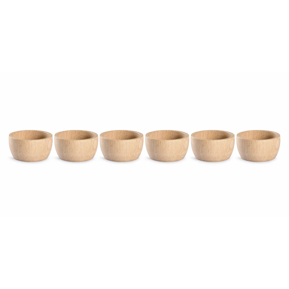 Grapat Houten Bakjes Naturel – 6 Stuks