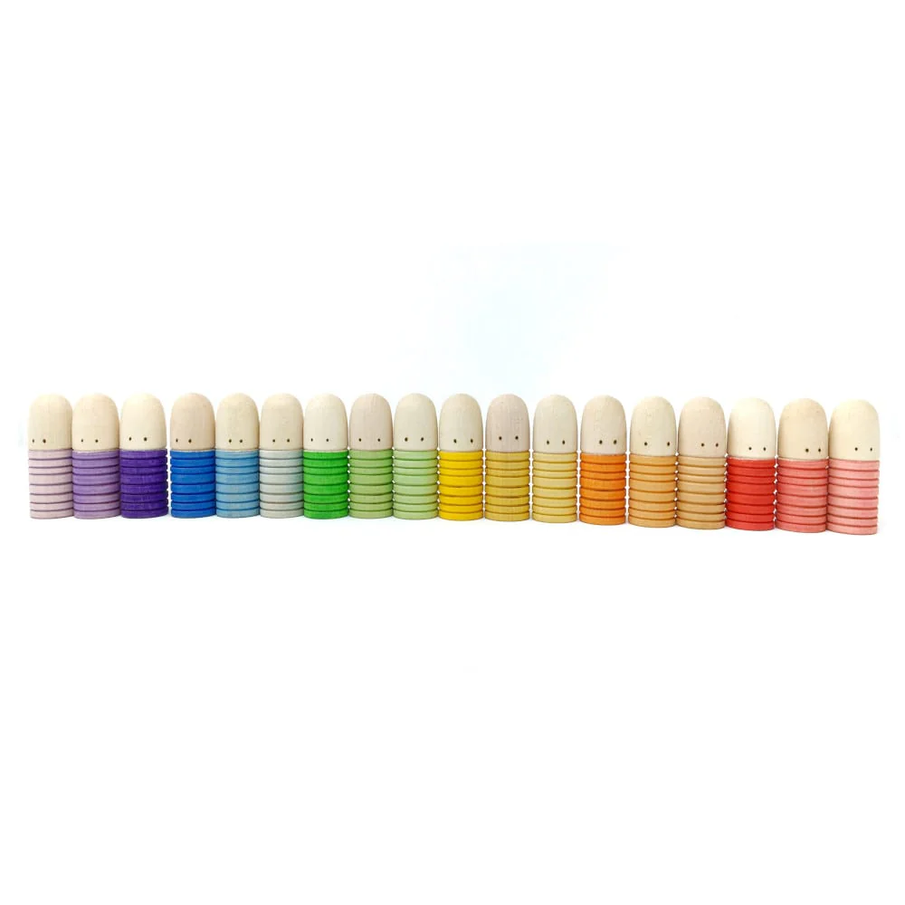 Grapat Houten Brots Poppetjes – 18 Stuks