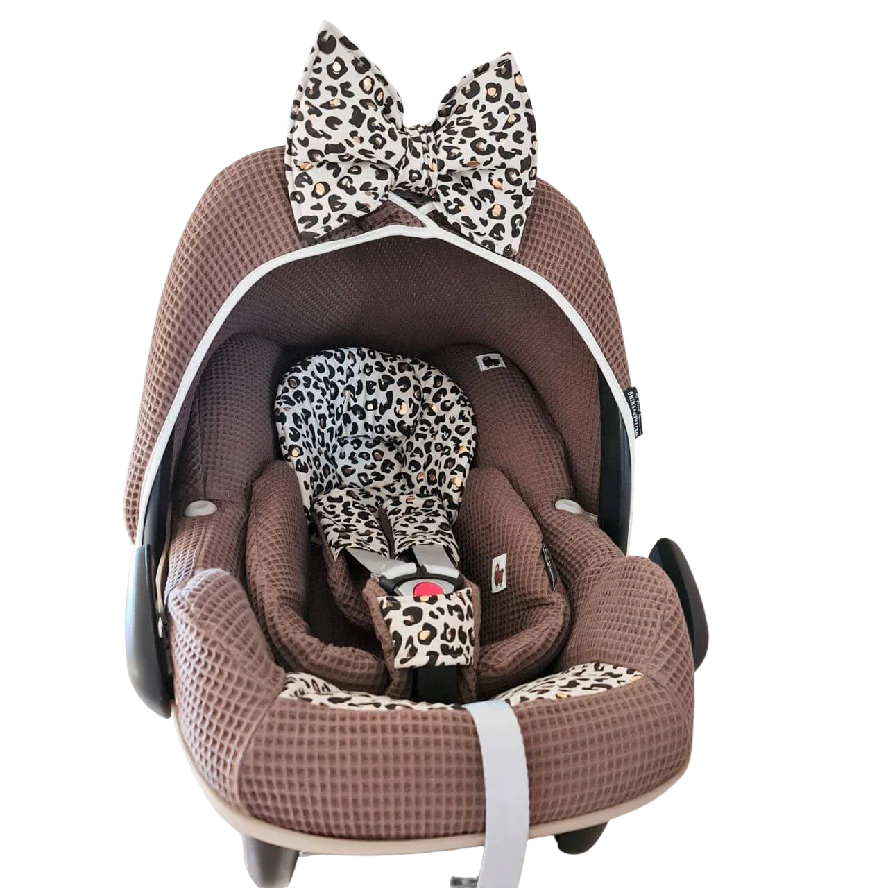 Maxi Cosi hoes Pebble Pro Panter donkerbruin goud animal wafel