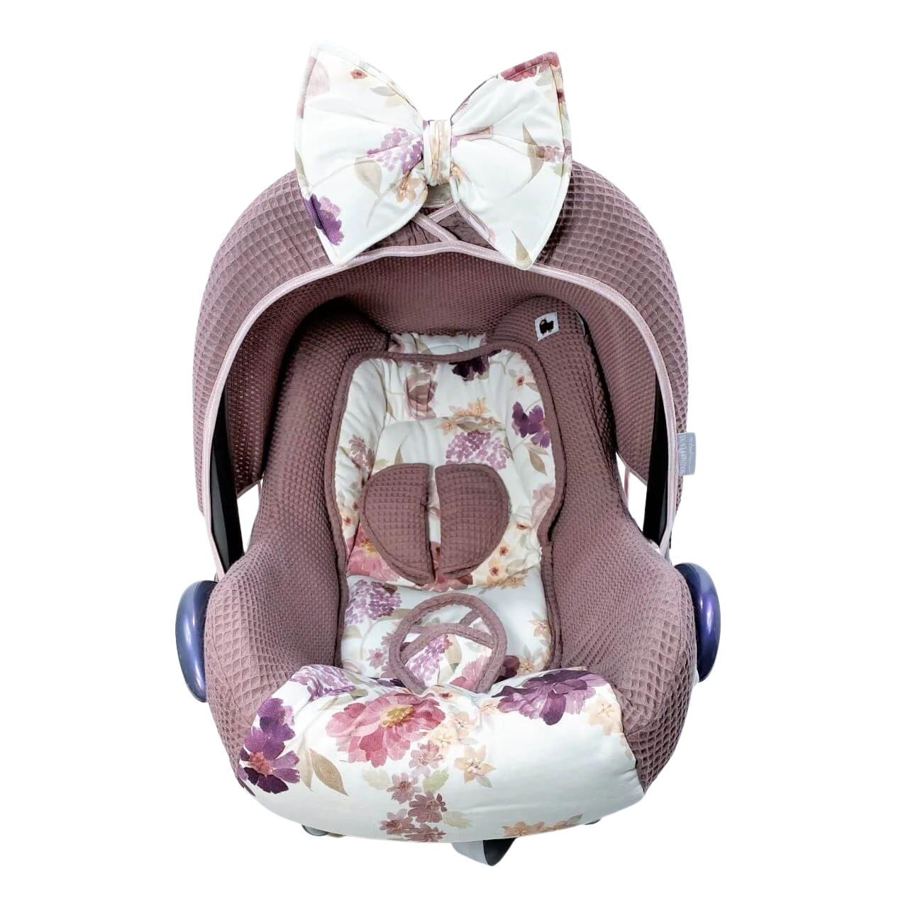 Maxi Cosi hoes universeel aquarel bloemen mauve