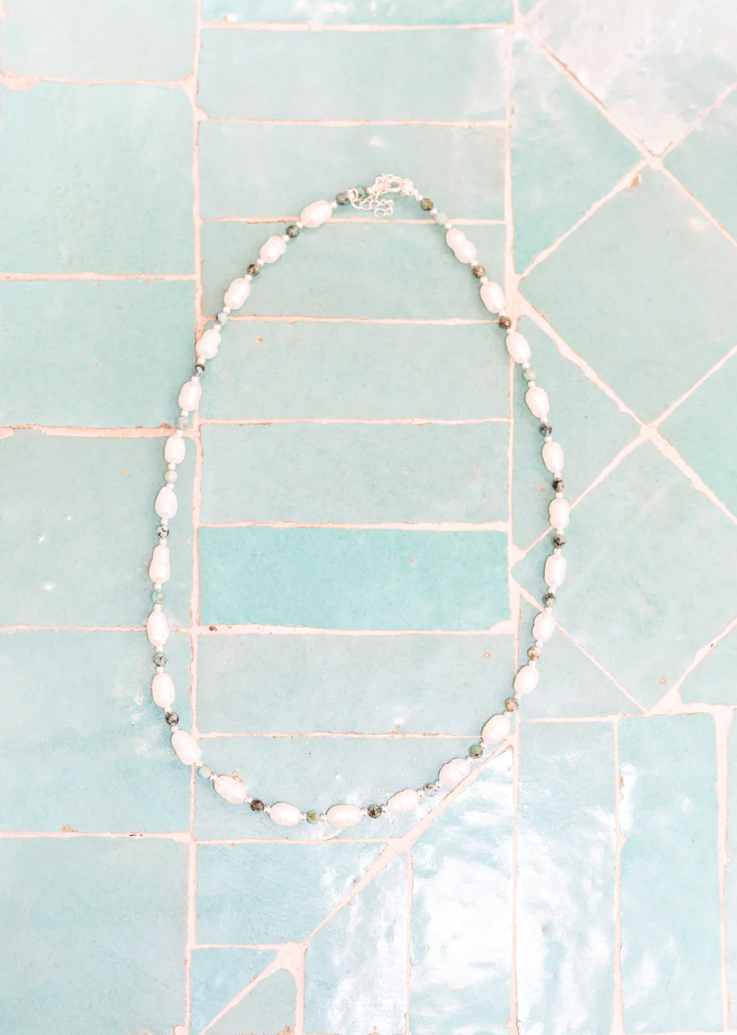 Ketting Jaspis Parels