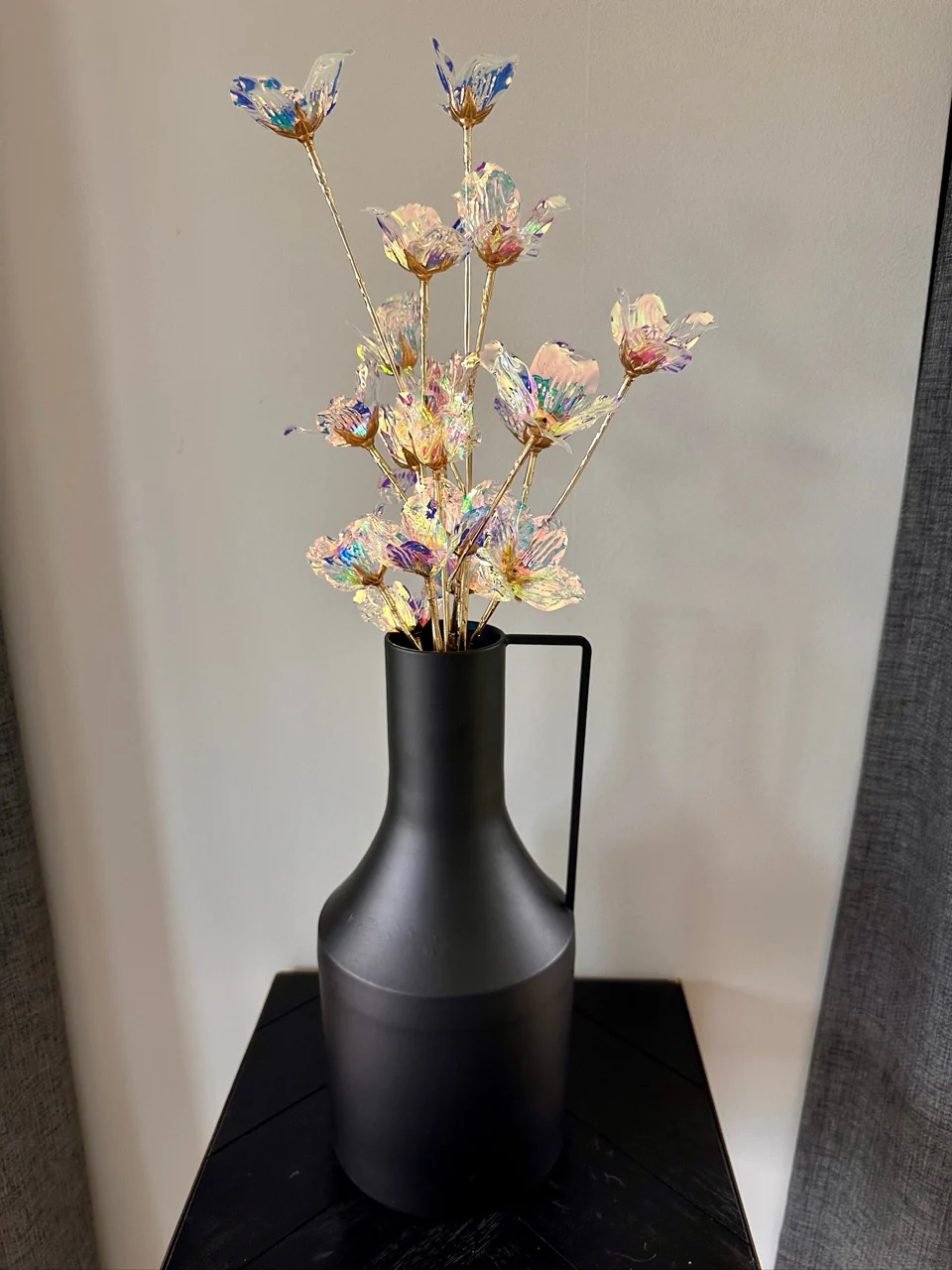Iriserende bloemen – 2 takken – 60cm hoog
