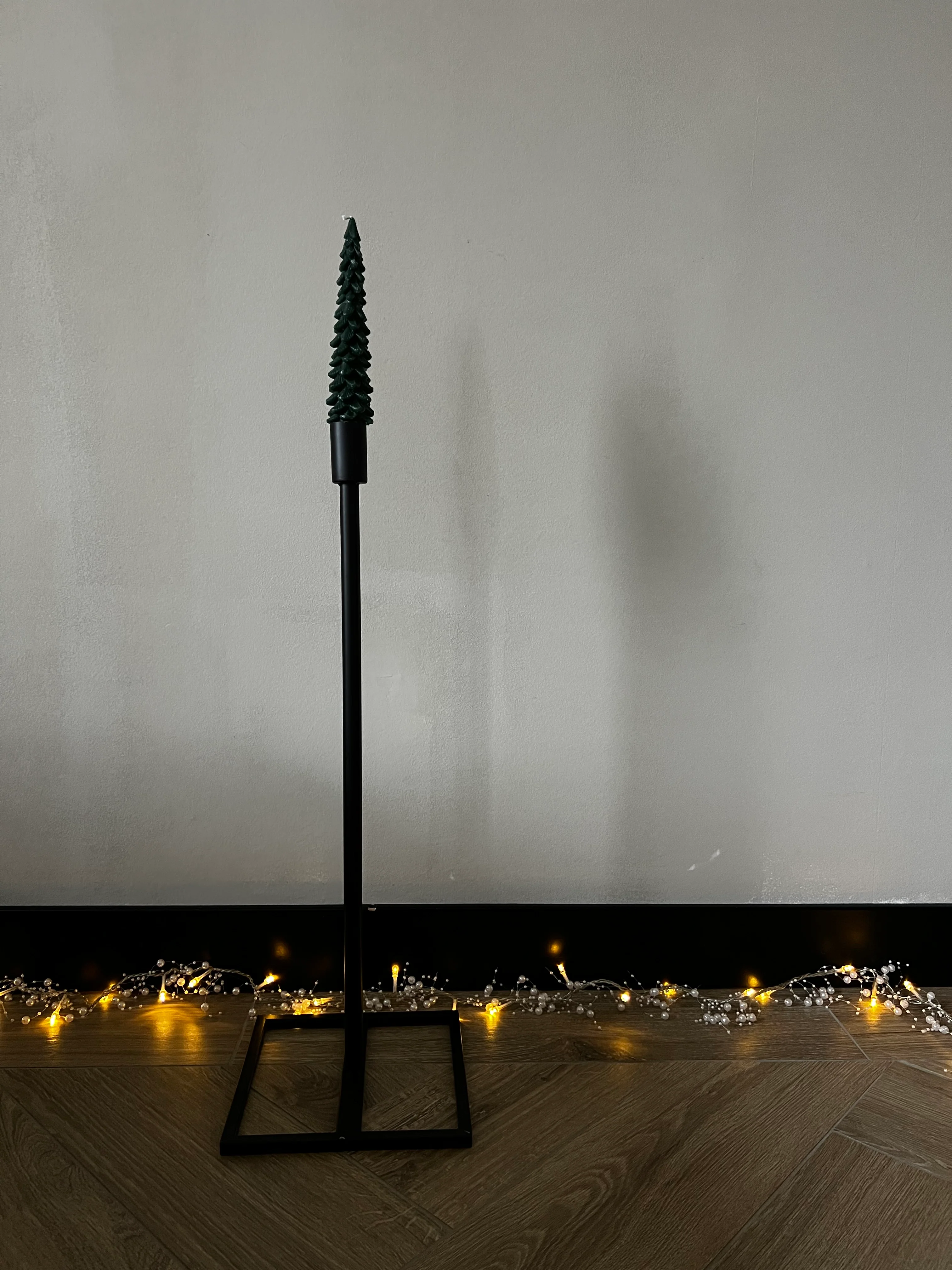 Kandelaar "Standing Elegance" - ↑58 cm / →20 cm - metaal zwart