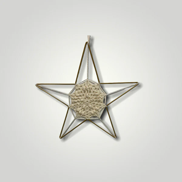Kerst Ster met ring (Haakpatroon) Kerst Ster met ring (Haakpatroon)