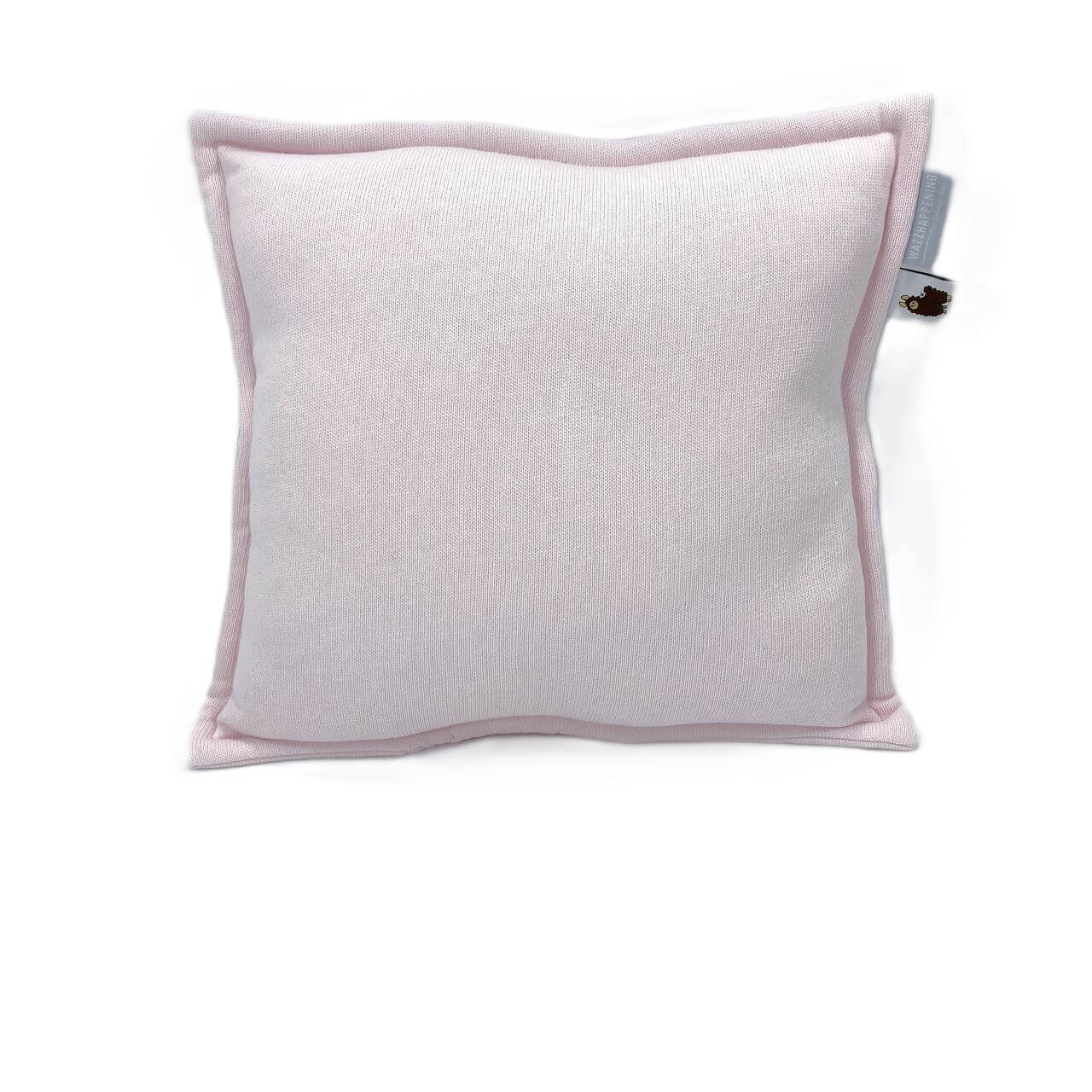 Kussen Knitty – lichtroze – gebreid – roze Kussen Knitty – lichtroze – gebreid – roze