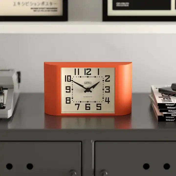 Mini Metro tafelklok oranje - Afbeelding 2