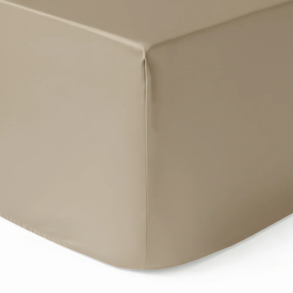 Zijden Hoeslaken Champagne Café – 22MM Satijn