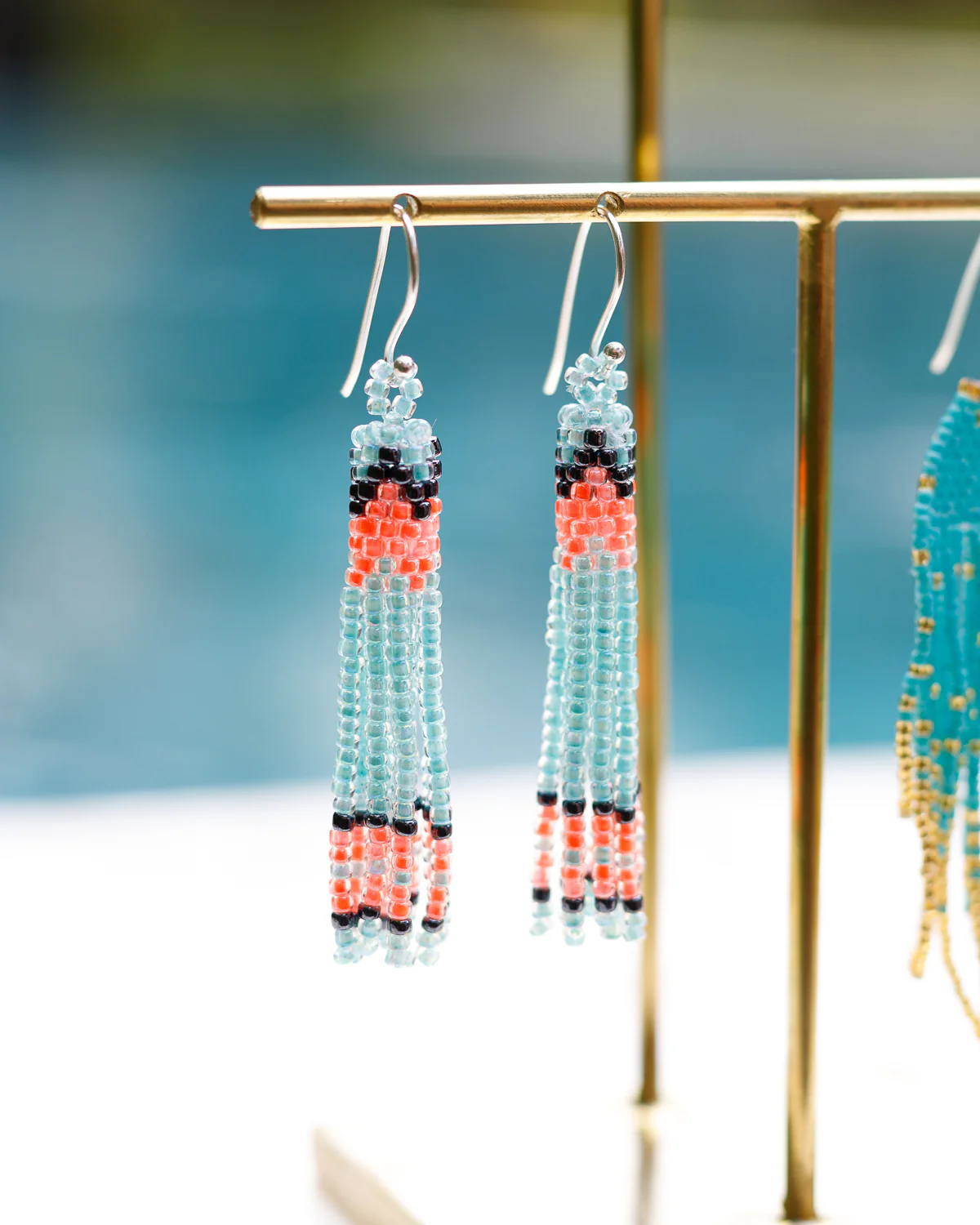 LupeXMade: Minty Beads Oorbellen