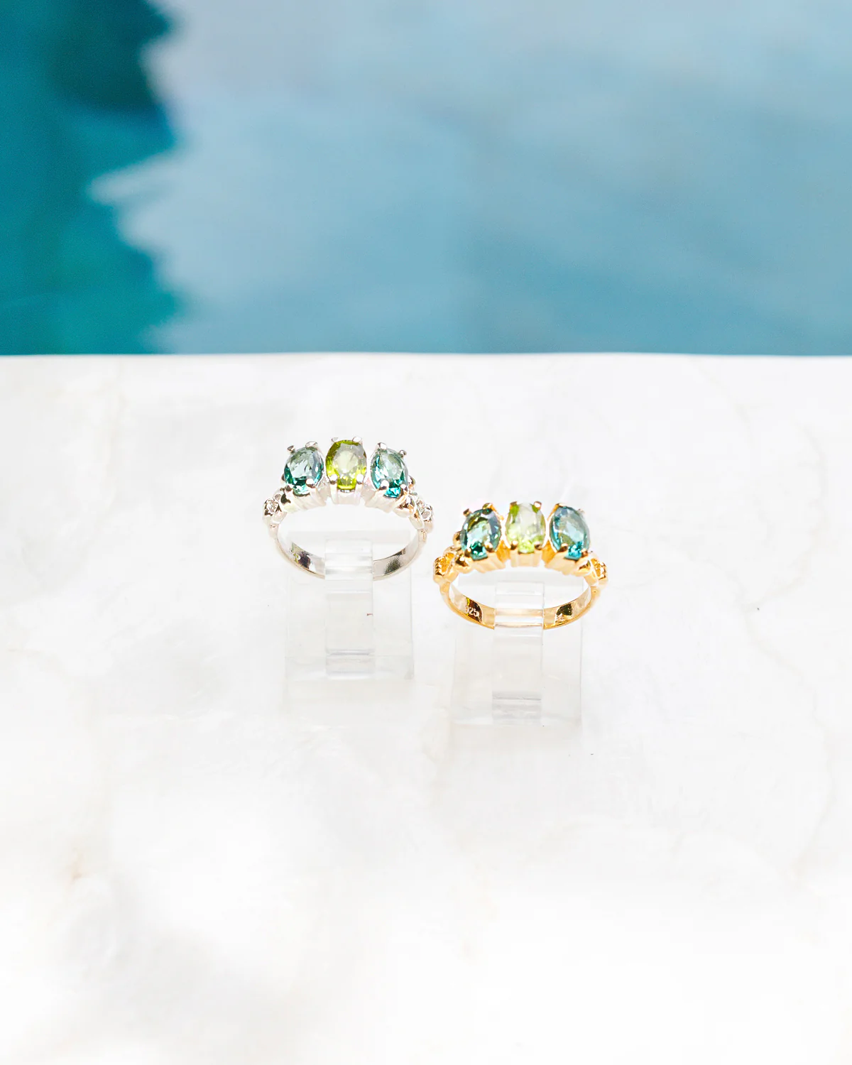 Peridot & Topaas ring Peridot & Topaas ring