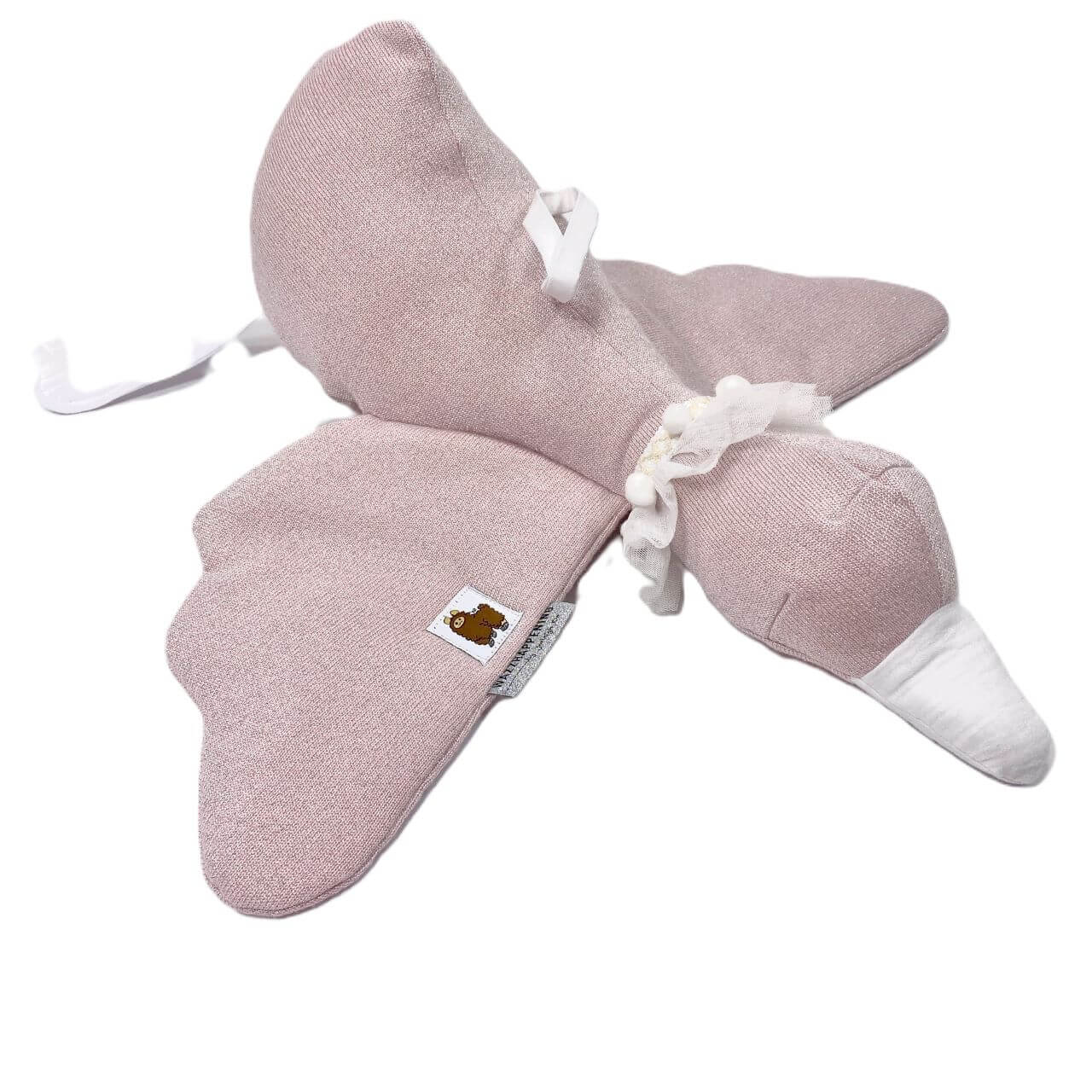 Baby muziek doosje Glitter Eend – muziekmobiel – gans – roze
