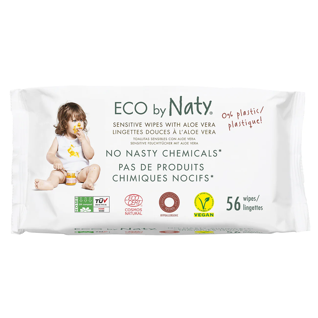 Naty Babydoekjes Aloe Vera 56st