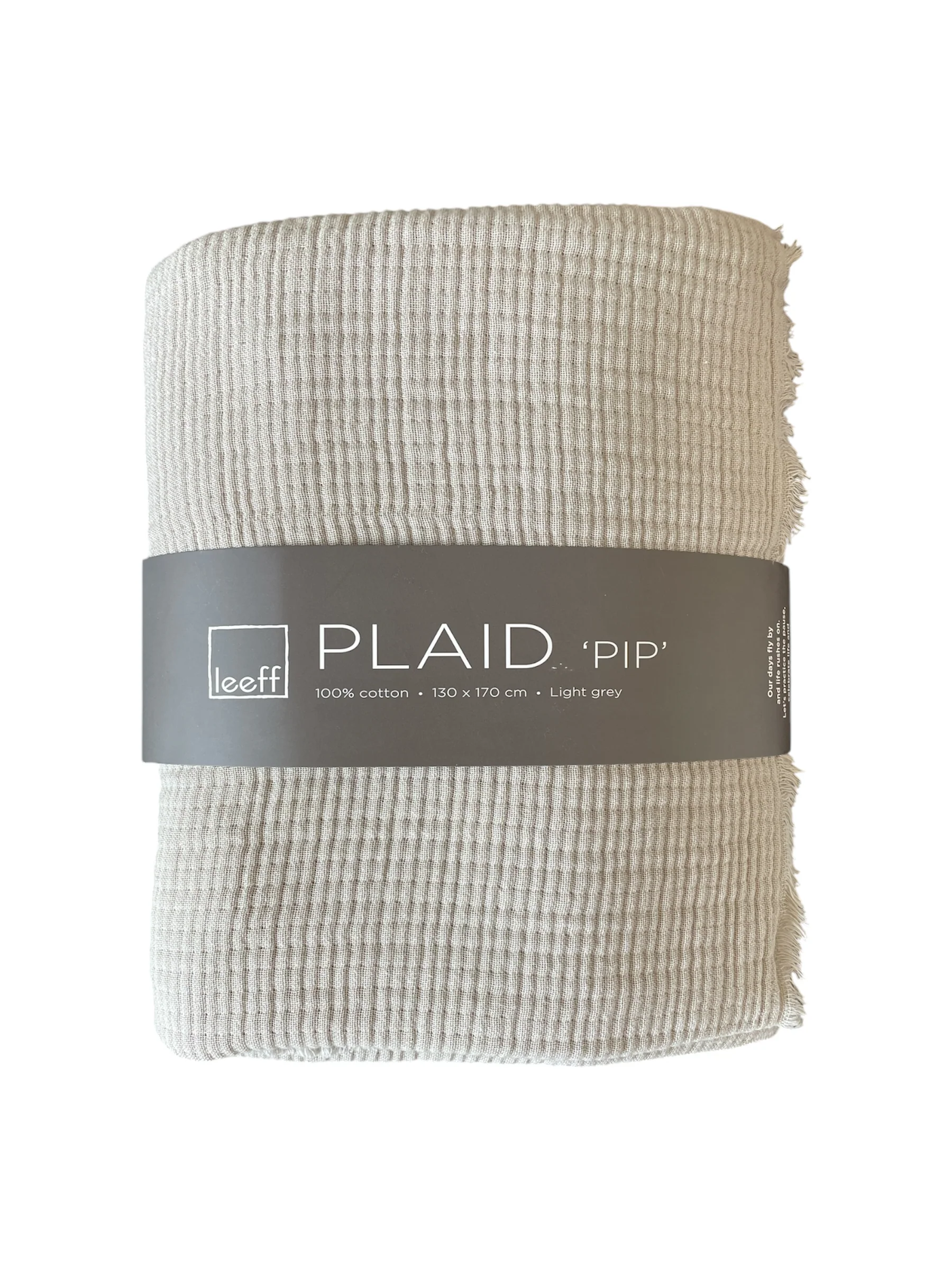 Plaid Pip | Lichtgrijs