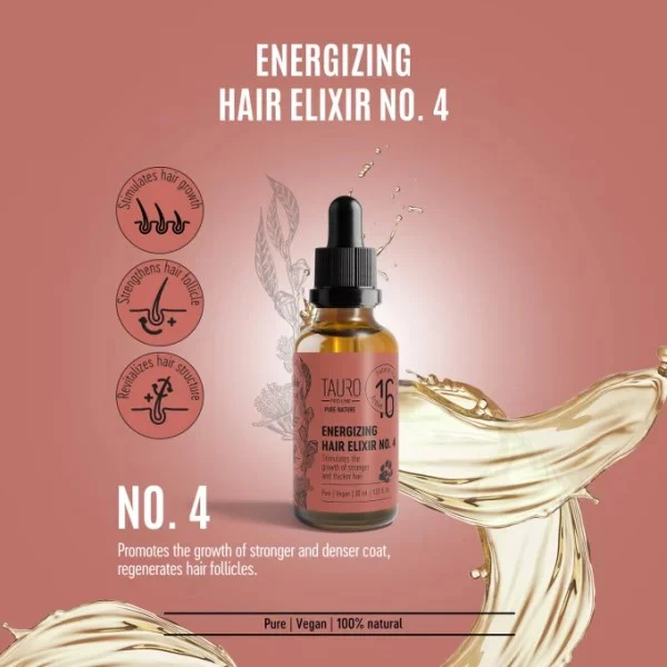 Tauro Pro Line Pure Nature Nourishing Elixir No. 4 – intens voedend & glansherstel