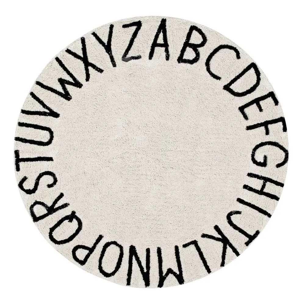 Lorena Canals Vloerkleed Rond ABC Lorena Canals Vloerkleed Rond ABC