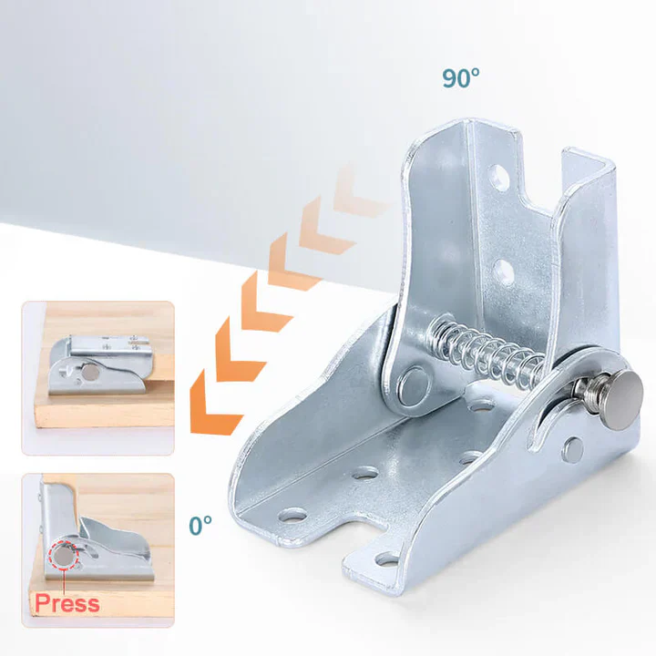 1 + 1 Gratis | FoldHinge™ Quick Install 90° Self-Folding Closure [Laatste dag korting]