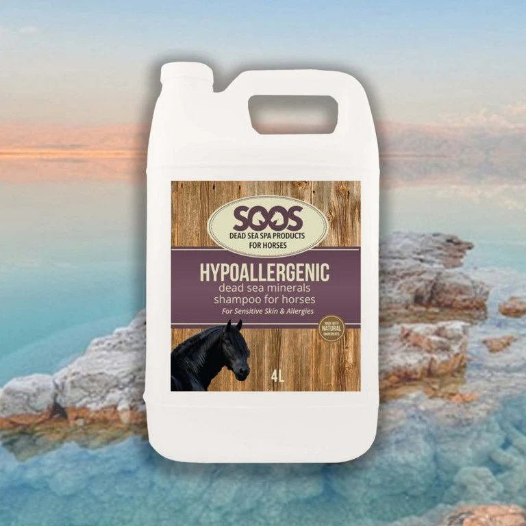 SOOS | Hypoallergeen shampoo voor Paarden | bij allergie, gevoelige huid en huidaandoeningen