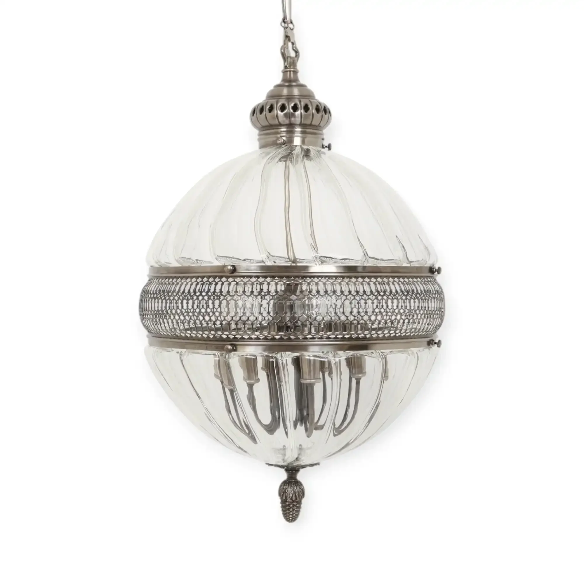 Hanglamp Covelo antiek zilver 50cm
