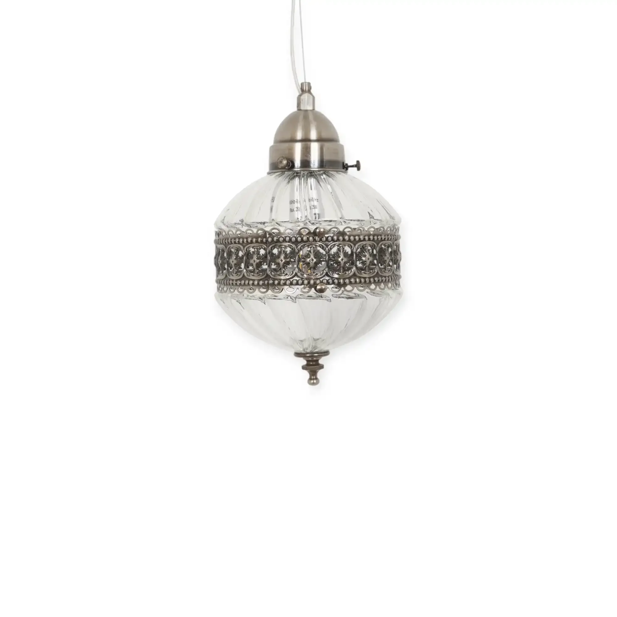 Hanglamp Barros antiek zilver 20cm
