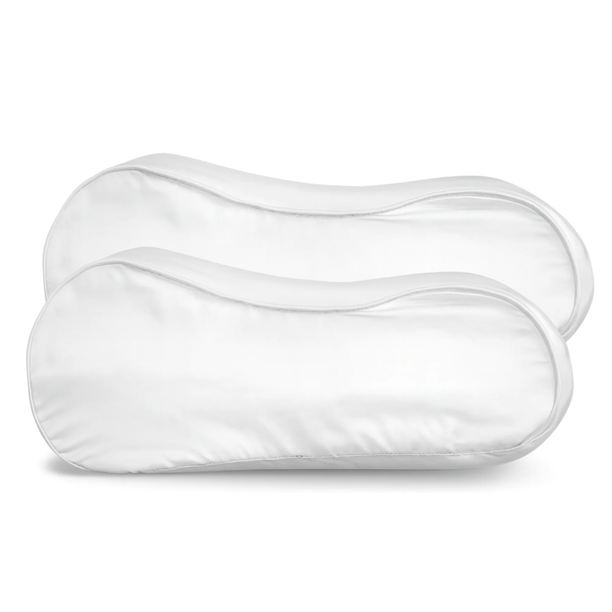 2x Zijden Kussensloop ergonomisch Cloud White – 19MM