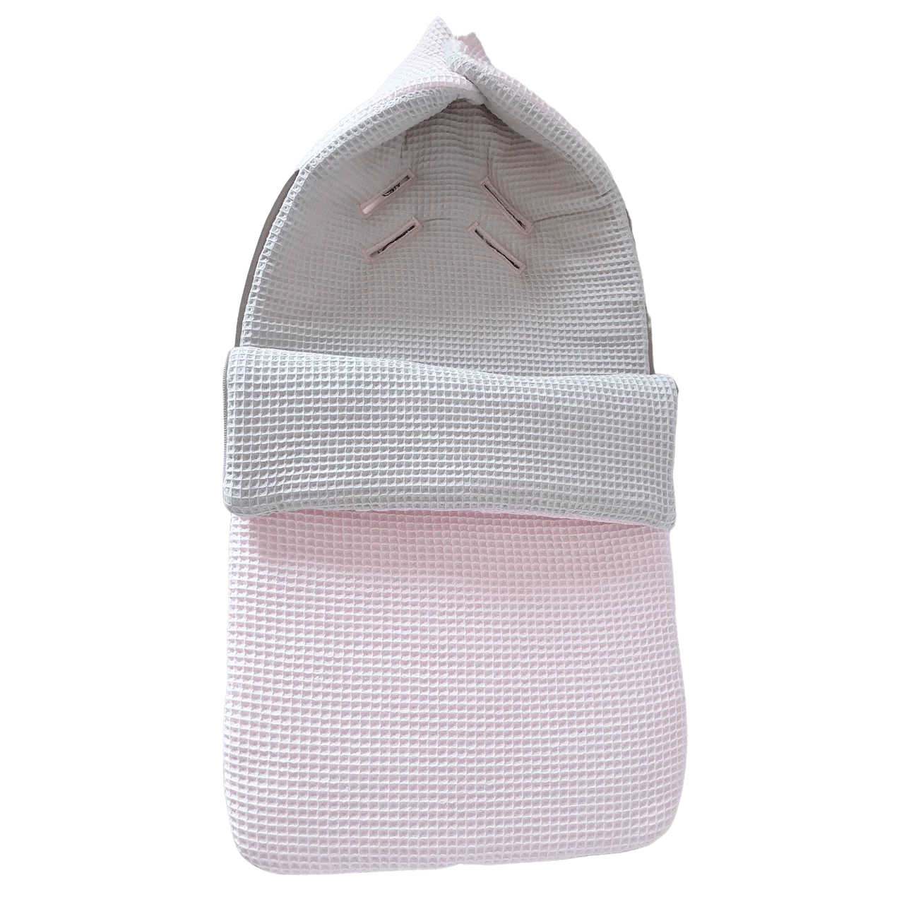 Voetenzak Lola Duo – twee kleuren wafel – in 30 kleuren