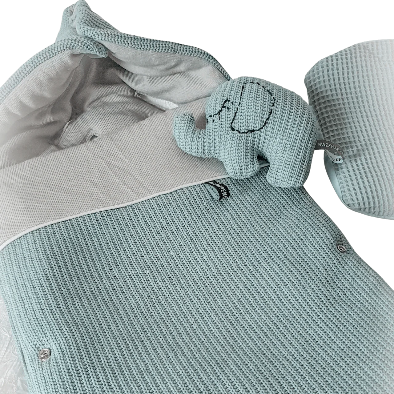 Voetenzak Mateo – luxe gebreide stoffen – in 5 kleuren