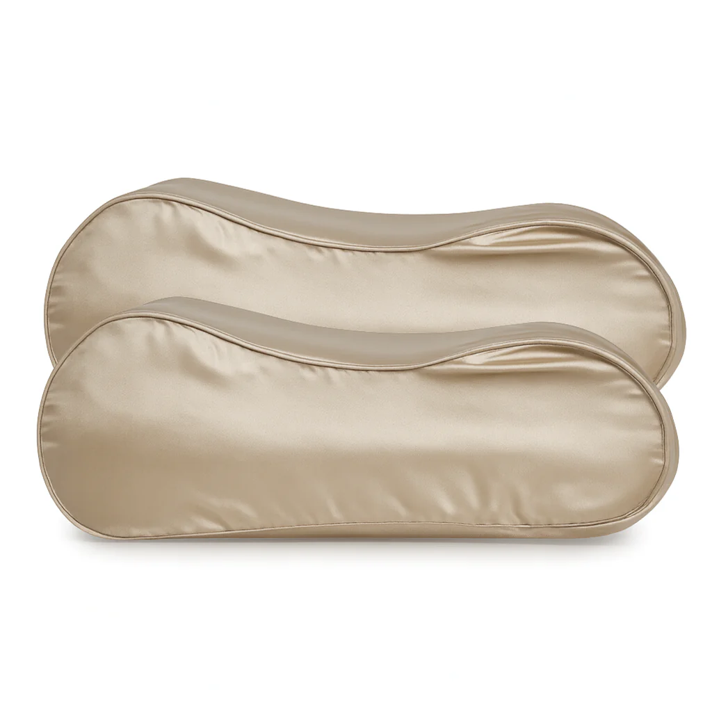 2x Zijden Kussensloop Peach Blush Ergonomisch – 19MM