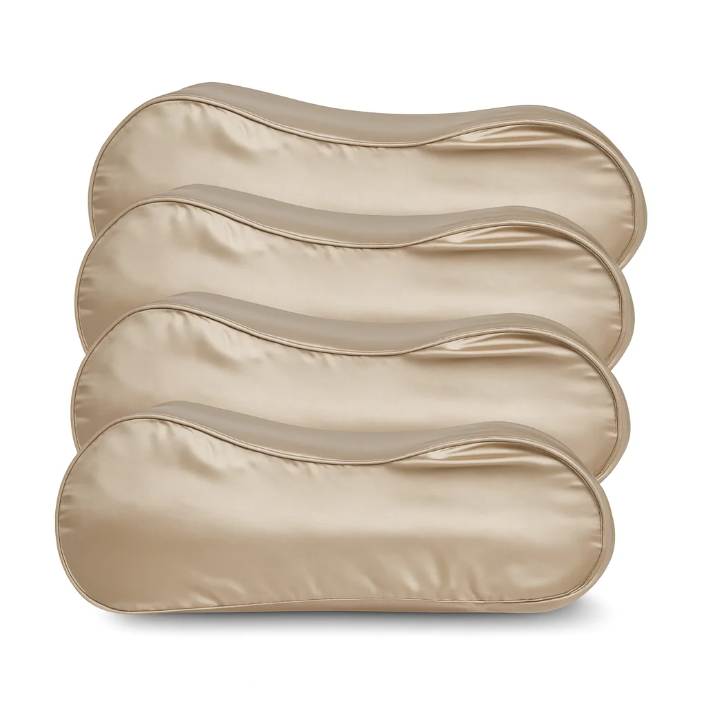 4x Zijden Kussensloop Peach Blush Ergonomisch – 19MM