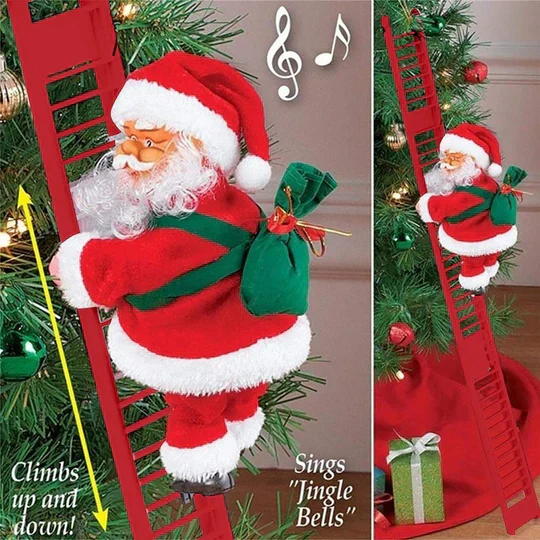 ClimbingSanta™ – Elektrisch klimmende kerstman kerstversiering | Tijdelijk 50% korting