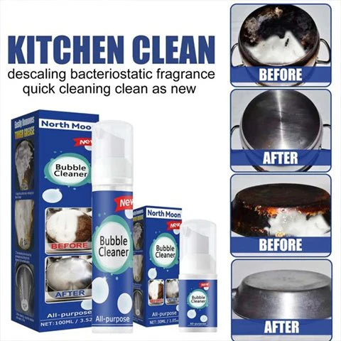 BubbleClean™ – Afwasreinigingsspray voor snelle en grondige keukenreiniging [1 + 1 Gratis]