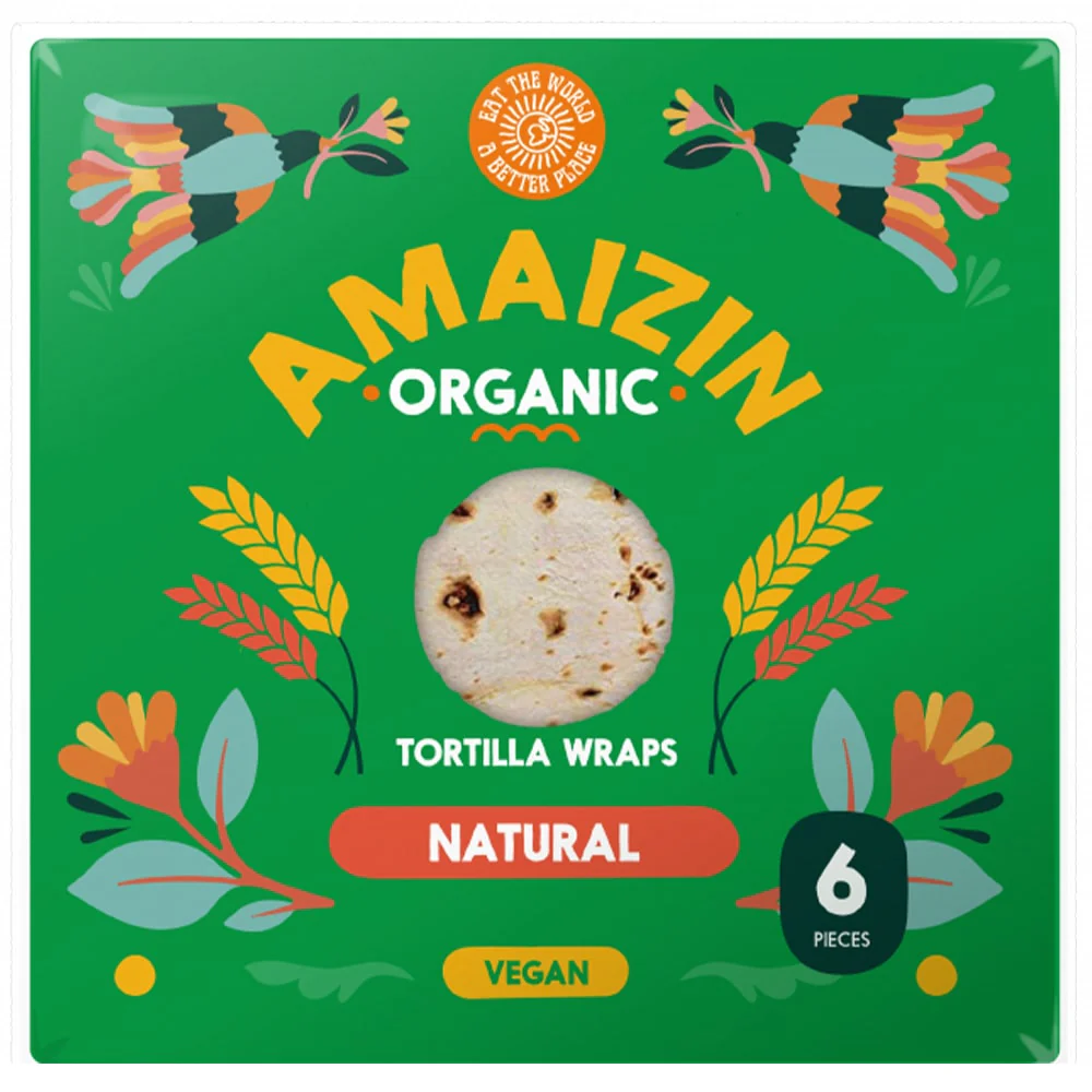 Amaizin Tortilla Wraps Tarwebloem 6st
