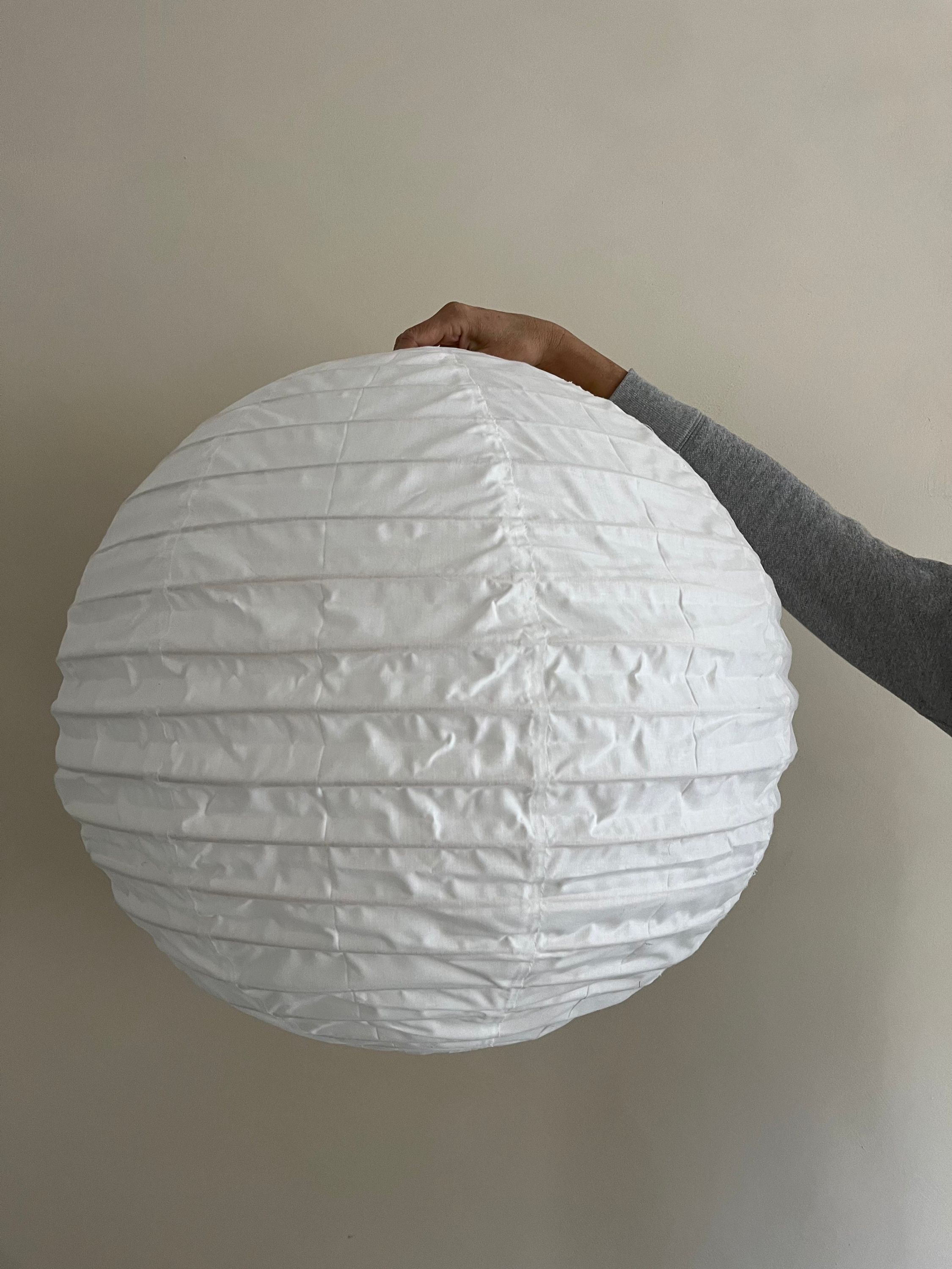 Katoenen lamp rond