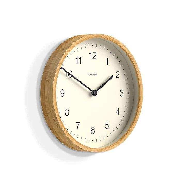 Bali wandklok Bamboo numbers 30cm