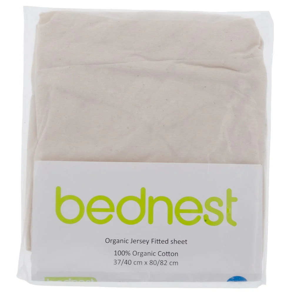 Bednest Biologische Jersey Hoeslaken Creme