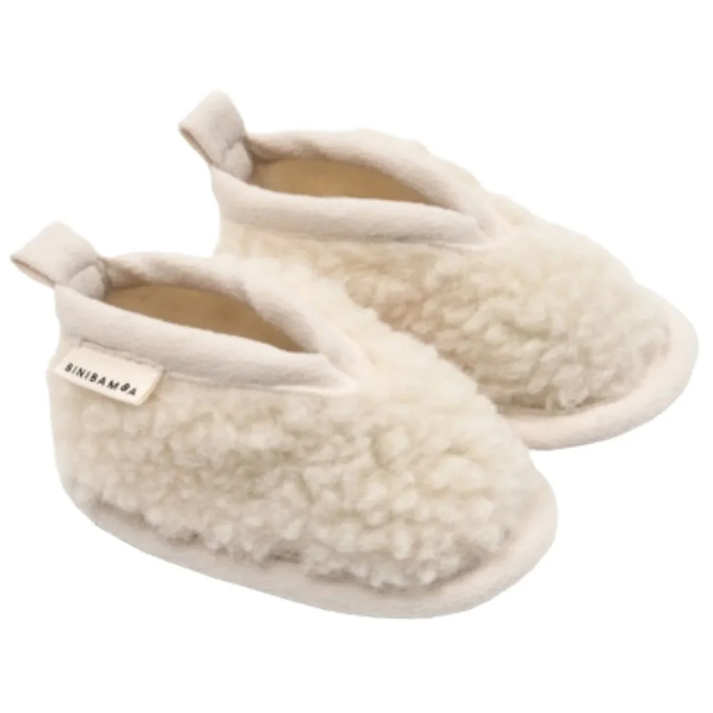 Binibamba Merino Booties Milk