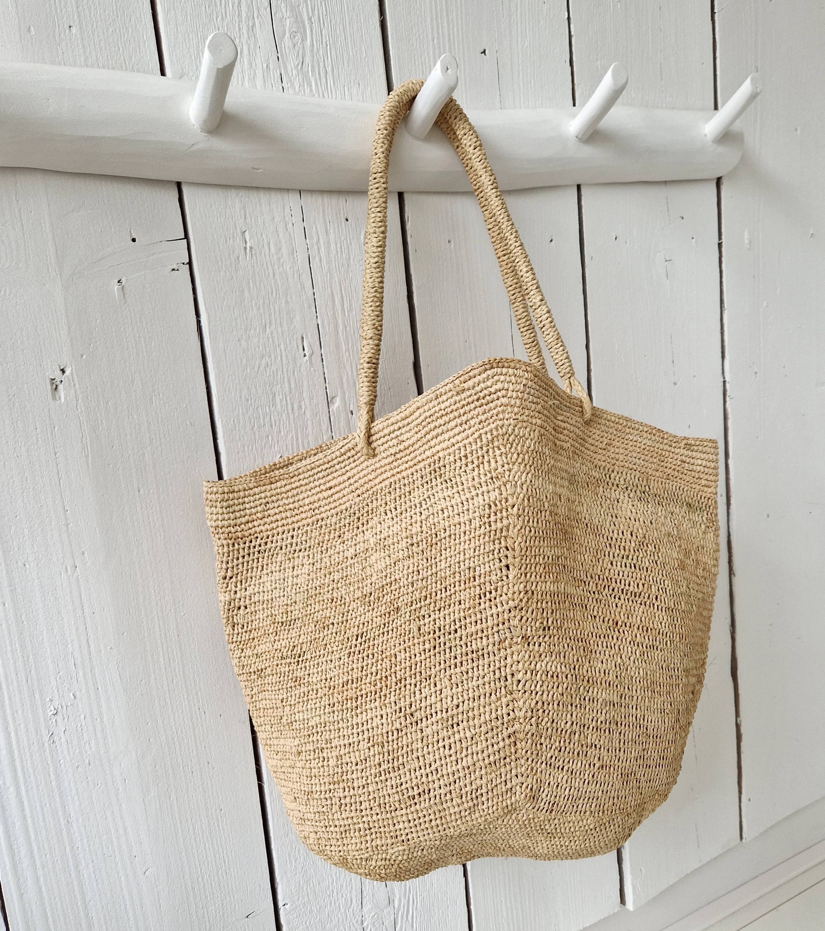 Gemma L Bag Naturel van Made in Mada